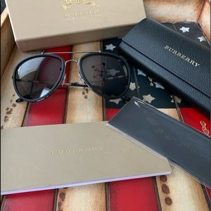 New Burberry Aviators Sunglasses B3090-Q